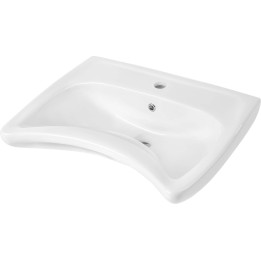 Umywalka ceramiczna ścienna z miejscem na baterię - dla osób z