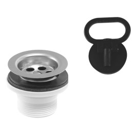 Korek do zlewozmywaka, 6/4", sitko INOX – Ferro