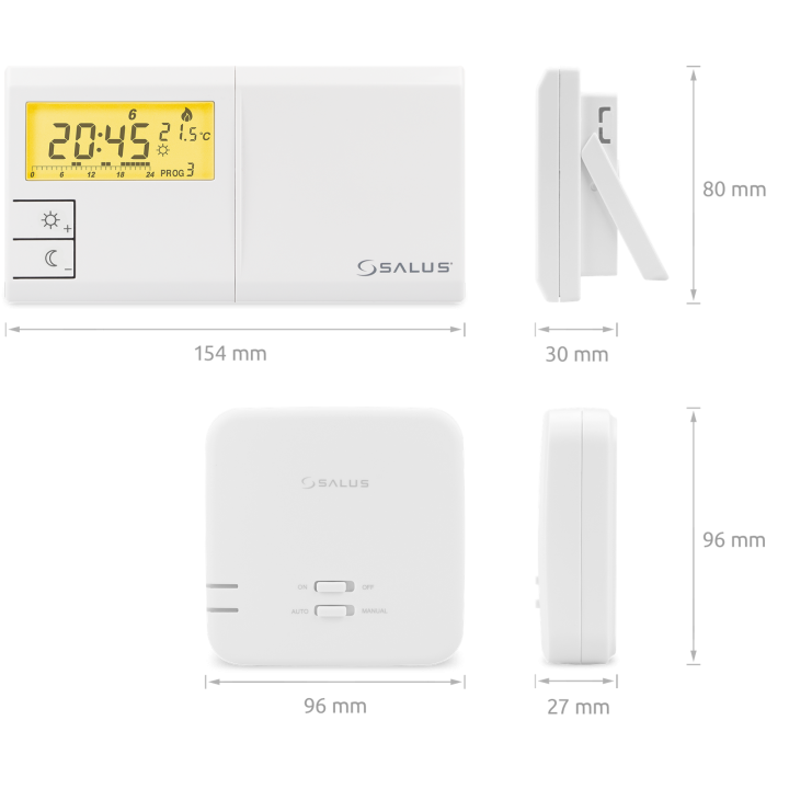 Programowany, bezprzewodowy regulator temperatury – Salus
