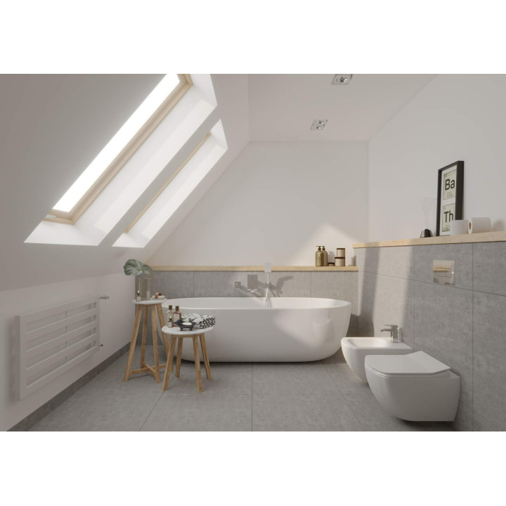ZESTAW WC PODTYNKOWY 6 W 1 BIAłY CHROM CDZS6ZPW
