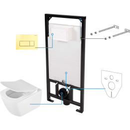 Zestaw WC podtynkowy 6 W 1 CDZZ6ZPW – Deante