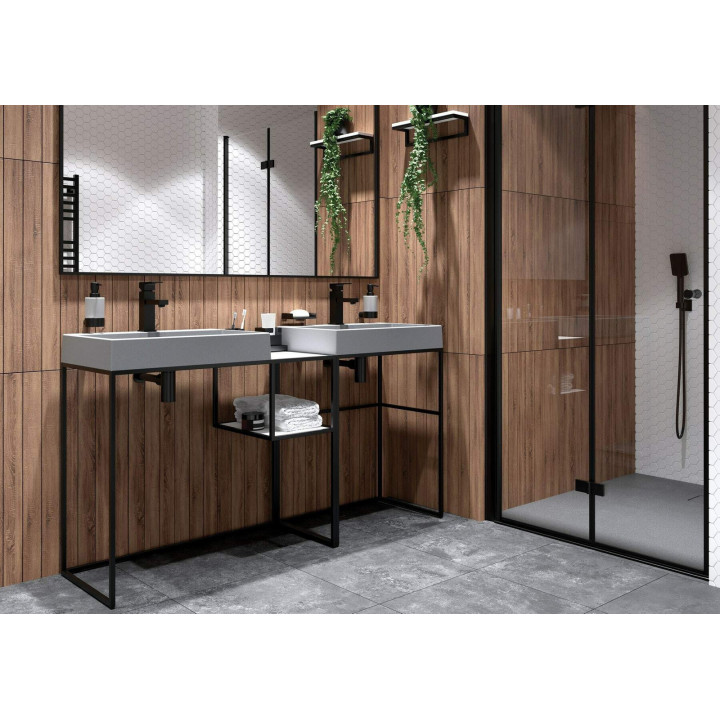 Konsola łazienkowa stojąca modułowa - 90X40 cm nero CKC N90A