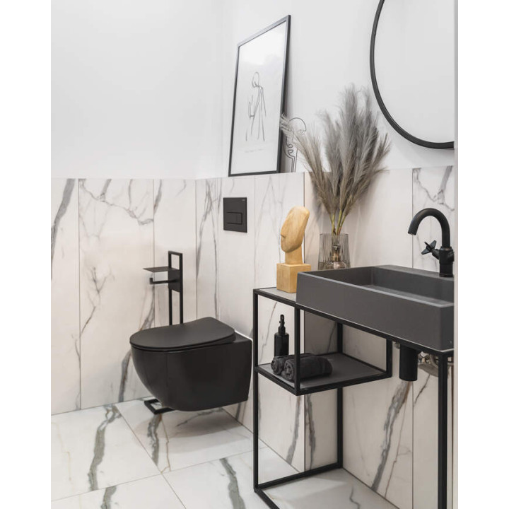 Konsola łazienkowa stojąca modułowa - 90X40 cm nero CKC N90A