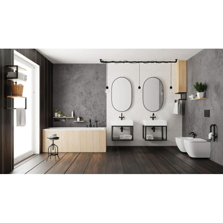 Konsola łazienkowa wisząca - 60X50 cm nero CSW X60A – Deante