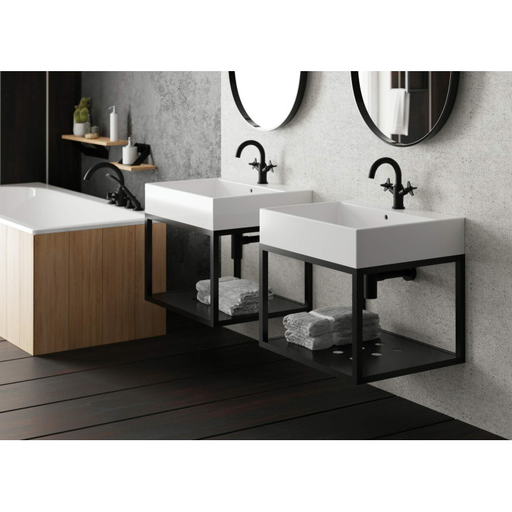Konsola łazienkowa wisząca - 60X50 cm nero CSW X60A – Deante