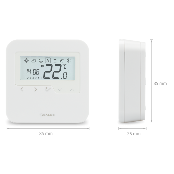 Bezprzewodowy, natynkowy, cyfrowy regulator temperatury sieci