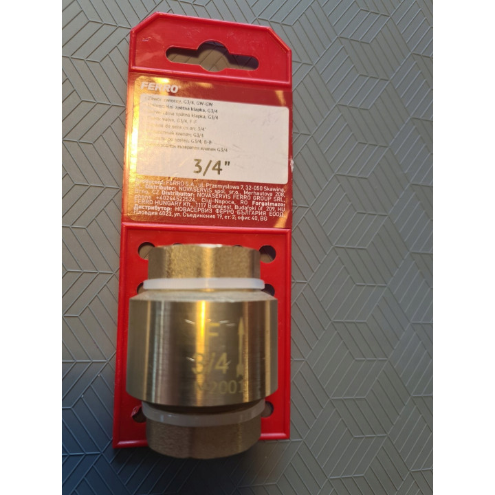 Zawór zwrotny 3-4" – Ferro