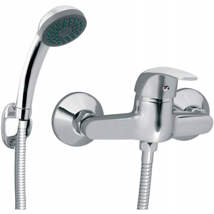Vasto bateria natryskowa z zestawem natryskowym, chrom – Ferro