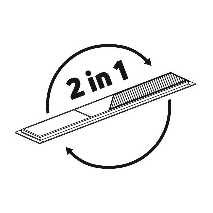 ODPłYW LINIOWY PODłOGOWY 70 CM - ODWRACALNY NERO KOS N07D
