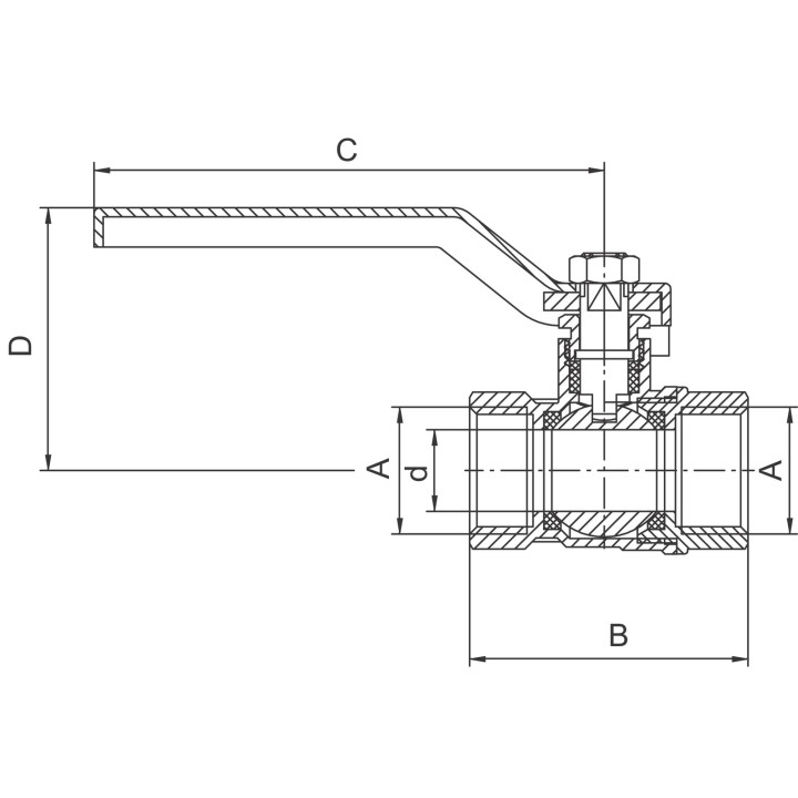 Zawór kulowy 1-2" standard – Ferro