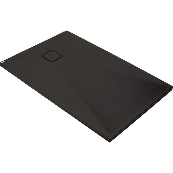 BRODZIK GRANITOWY PROSTOKĄTNY 140X80 CM NERO KQR N48B