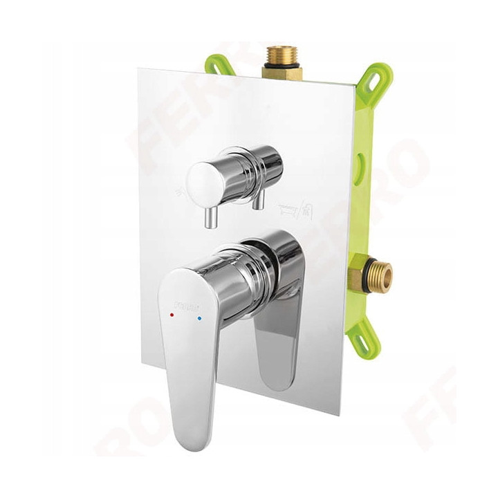 Algeo bateria box-podtynkowa 2-FUNKCYJNA, chrom – Ferro