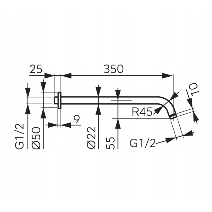 Algeo bateria box-podtynkowa 2-FUNKCYJNA, chrom – Ferro