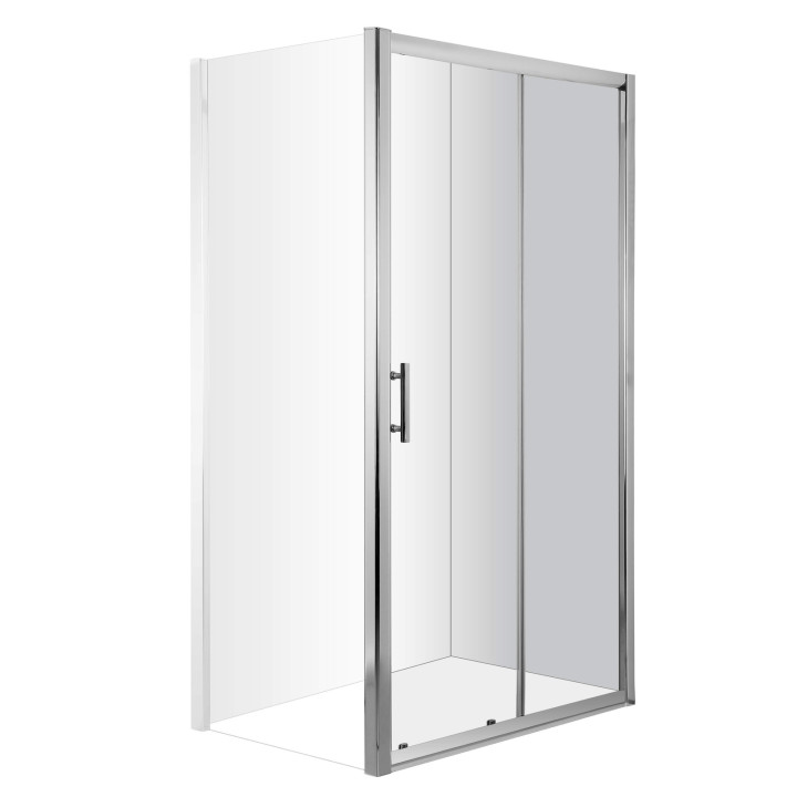 Drzwi prysznicowe wnękowe 110 cm - przesuwne chrom KTC 011P