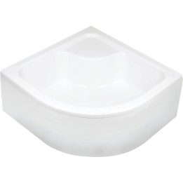 BRODZIK AKRYLOWY PÓłOKRĄGłY 80X80 CM - GłĘBOKI BIAłY KTD 042B
