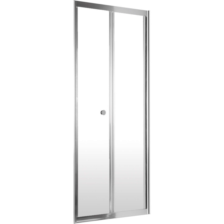 DRZWI PRYSZNICOWE WNĘKOWE 90 CM - SKłADANE CHROM KTJ 021D