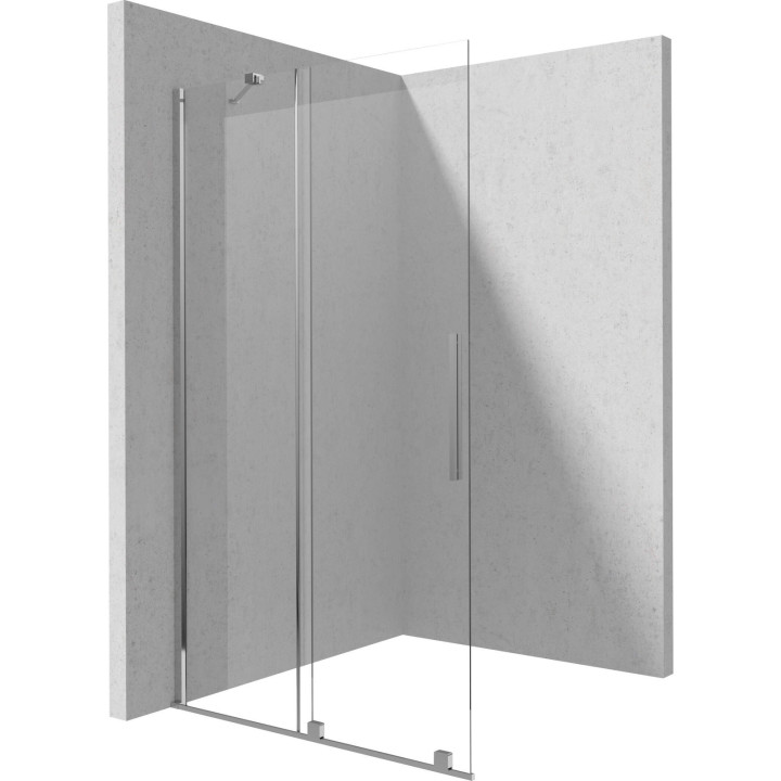 Ścianka prysznicowa walk-in 90 cm - przesuwna chrom KTJ 039R