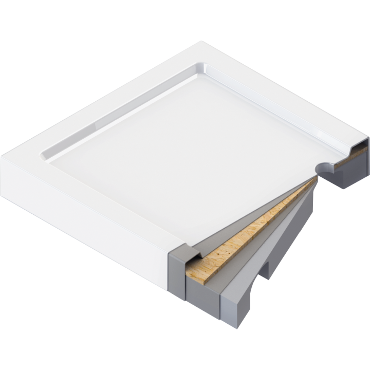 Brodzik akrylowy prostokątny 120X90 cm biały KTJ 043B – Deante