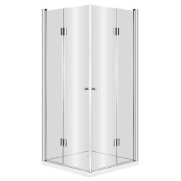 KABINA PRYSZNICOWA KWADRATOWA 80 CM CHROM KTK 042P
