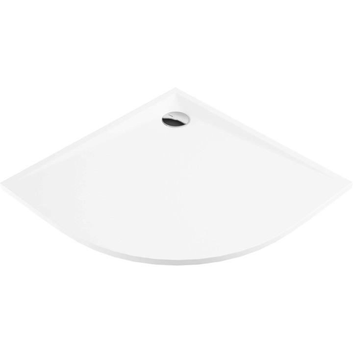 BRODZIK AKRYLOWY PÓłOKRĄGłY 90 CM BIAłY KTS 053B