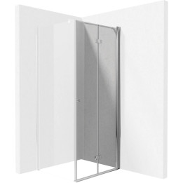 Drzwi prysznicowe systemu kerria plus 70 cm - składane chrom
