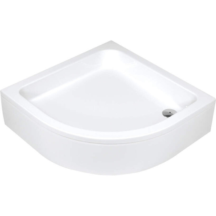 BRODZIK AKRYLOWY PÓłOKRĄGłY 80 CM BIAłY KTU 032B