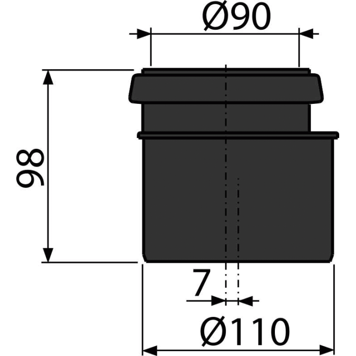 Redukcja komplet DN90/110 – Alcadrain
