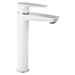 Adore bateria umywalkowa nablatowa, biały / chrom – Ferro