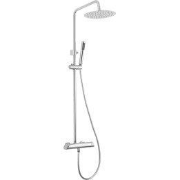 Deszczownica z baterią prysznicową chrom NAC 01QK – Deante
