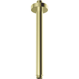 Wylewka sufitowa okrągła - 250 mm stała złoty szczotkowany