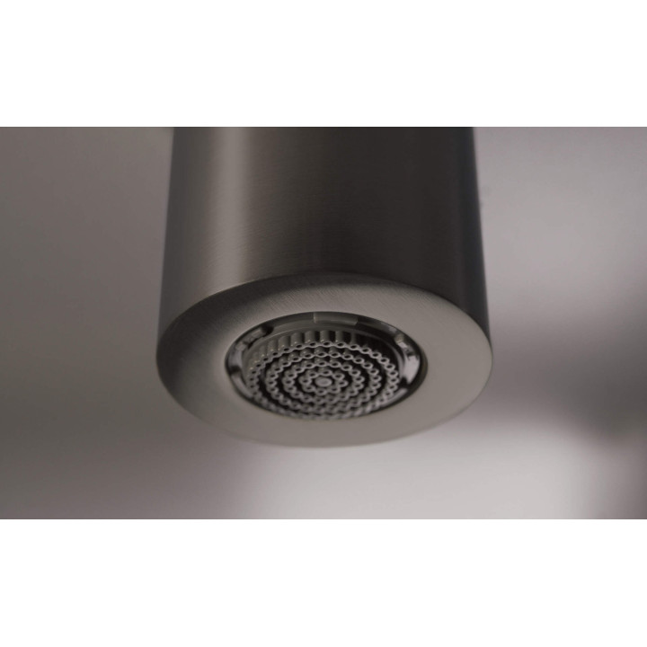 Deszczownica z baterią prysznicową aluminium, titanium NQS D4XM