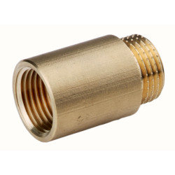 Przedłużka mosiężna 1-2" 20 mm żółta