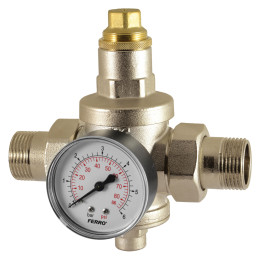 Reduktor ciśnienia 1" PN25 0,5-6 bar z manometrem – Ferro