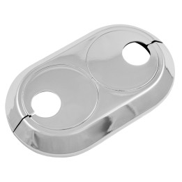 Rozeta grzejnikowa podwójna 18 mm, chromowana – Ferro