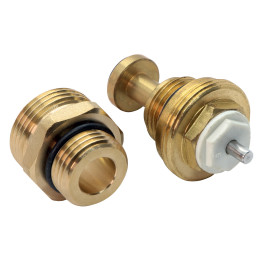 Zestaw do rozdzielacza 42 mm: zawór termostatyczny, nypel
