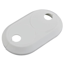 Rozety do RUR podwójna 22 mm, biała – Ferro
