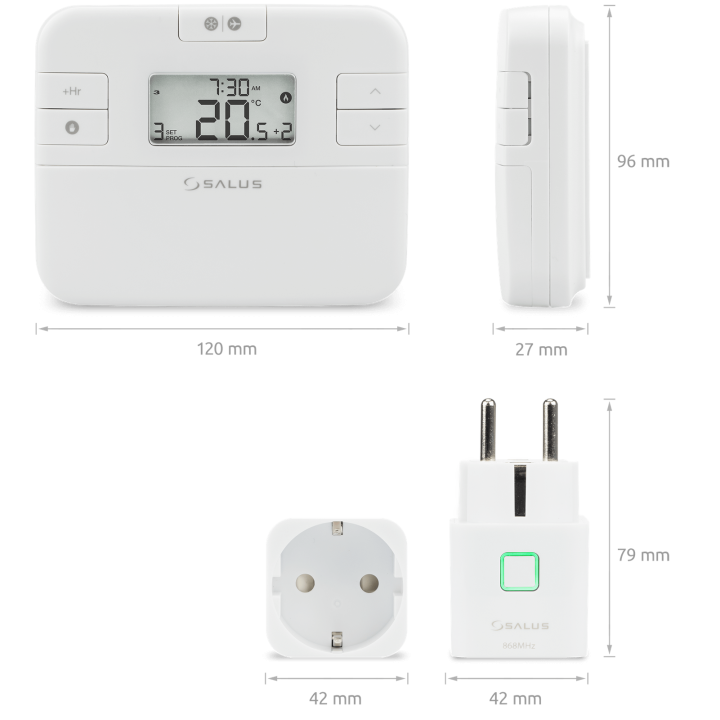 Bezprzewodowy, elektroniczny regulator temperatury - tygodniowy