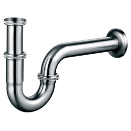 SYFON RUROWY 5/4", NIKIEL SZCZOTKOWANY