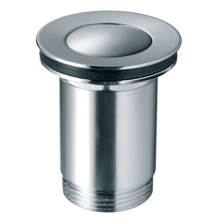 Zawór spustowy z przelewem, click-clack, 5/4", nikiel