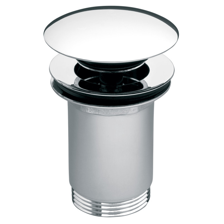 Rotondo zawór spustowy z przelewem, click-clack, 5/4", chrom