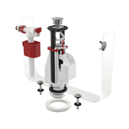 ZESTAW MONTAŻOWY SPŁUCZKI CERAMICZNEJ Z PRZYCISKIEM DUAL CHROM 3/6L