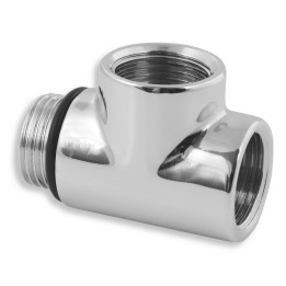TRÓJNIK DO MONTAŻU GRZAłKI W GRZEJNIKU łAZIENKOWYM 1-2" CHROMOWANY