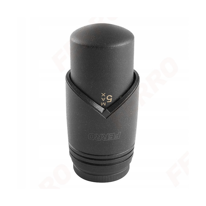 Dekoracyjny zestaw termostatyczny osiowy 1-2", antracytowy
