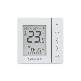 BEZPRZEWODOWY, CYFROWY REGULATOR TEMPERATURY 4W1, BIAłY, PODTYNKOWY, 230V, KOMPATYBILNY Z URZĄDZENIAMI SERII IT600RF