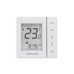Programowany, elektroniczny regulator temperatury, biały
