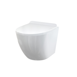 Wisząca muszla WC ceramiczna + deska duroplastowa slim softclose