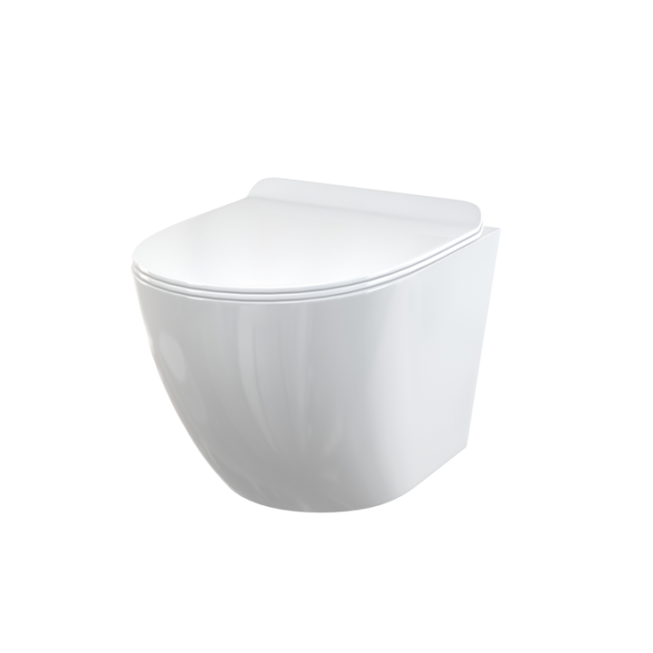Wisząca muszla WC ceramiczna + deska duroplastowa slim softclose
