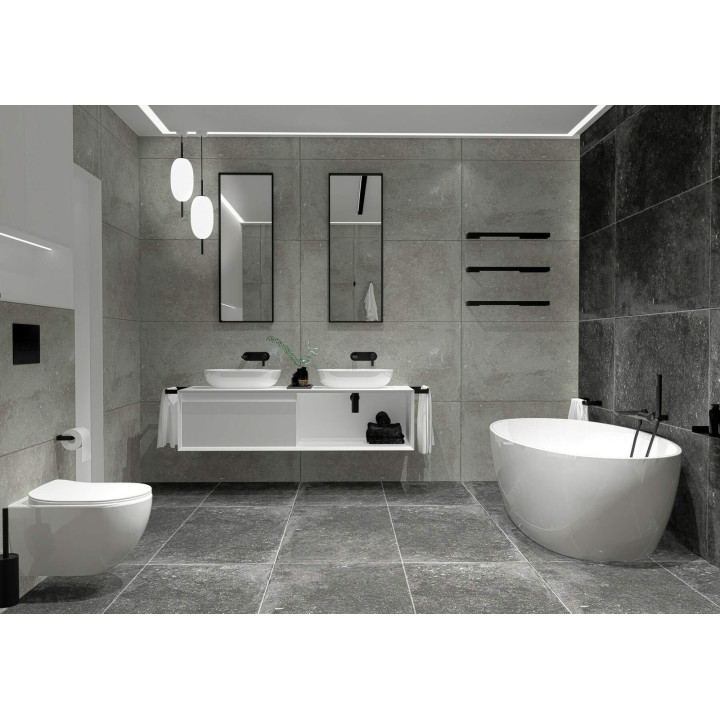 Zestaw WC podtynkowy 6 W 1 biały nero CDEN6ZPW – Deante