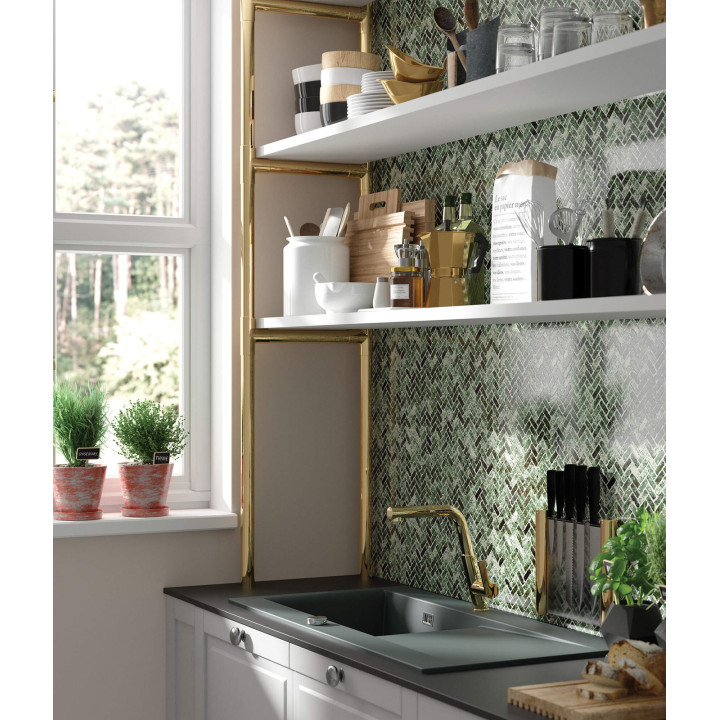 Zlewozmywak ceramiczny 1-KOMOROWY z ociekaczem szary stal ZCB