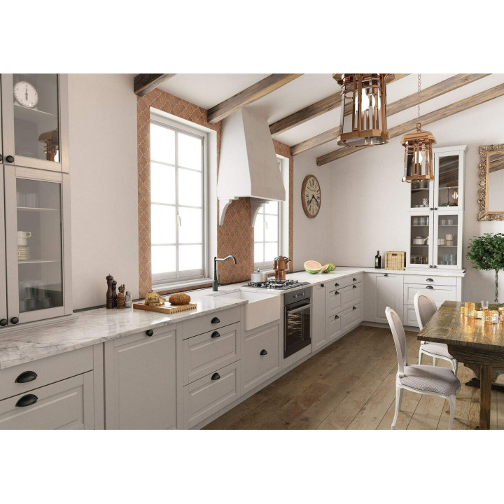 ZLEWOZMYWAK CERAMICZNY 1-KOMOROWY FARMHOUSE BIAłY STAL ZCB 610K